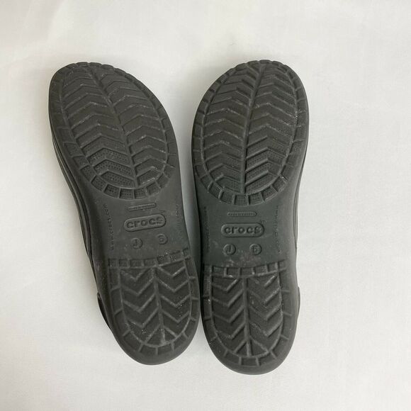 CROCS Jayna Black Slingback Ballet Flat Sandals Size Youth Junior 5 US7 - Picture 8 of 8